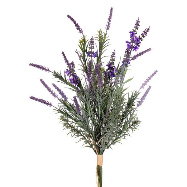 18.5" Artificial Green Lavender Bush Bundle (2 Pack)