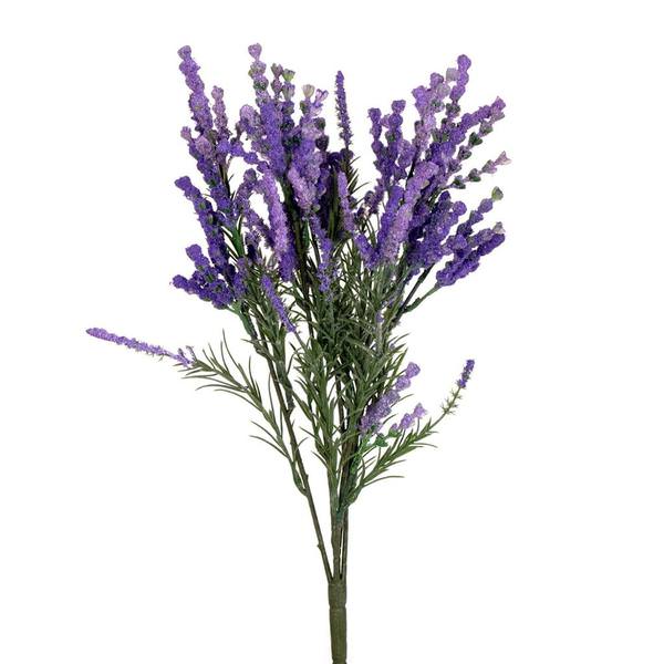 19" Artificial Purple Lavender Bush (2 Pack)