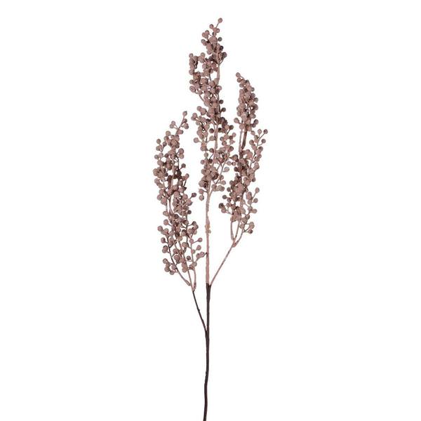 25" Artificial Light Brown Dry Wild Berry Spray (2 Pack)