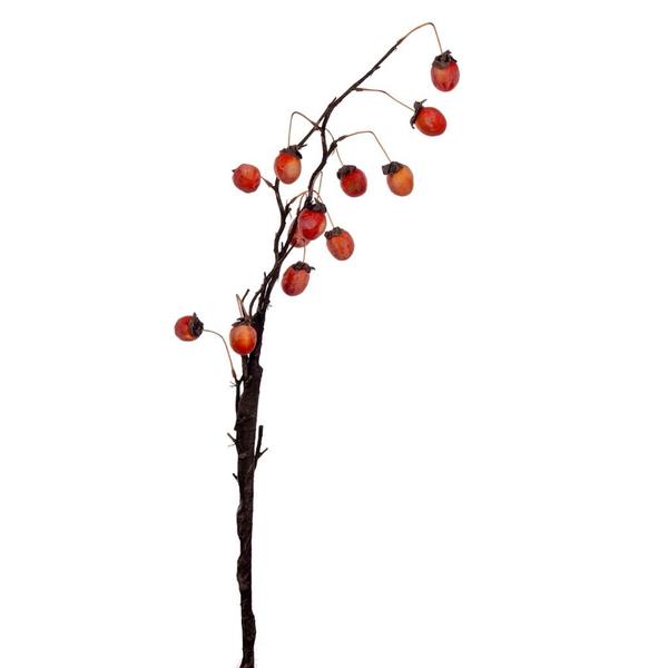 34.5" Artificial Orange Dried Persimmon Spray (2 Pack)