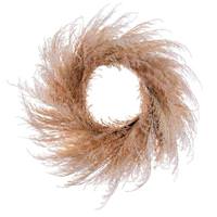 Vickerman 20.5" Artificial Ivory Reed Grass Unlit Wreath