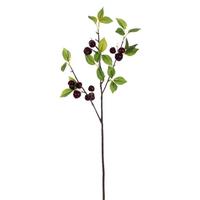 Vickerman 26" Artificial Black Cherry Spray (2 Pack)