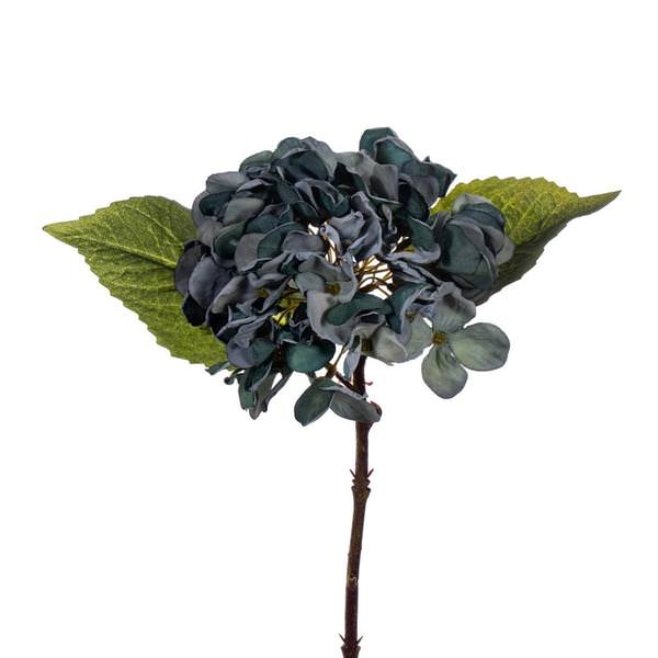 13" Artificial Blue Dried Hydrangea Pick (3 Pack)
