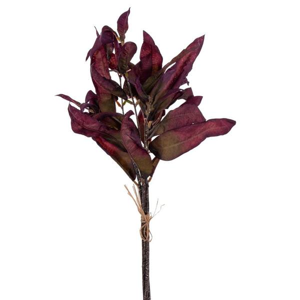 20" Artificial Plum Dried Leaves (2 Pack)