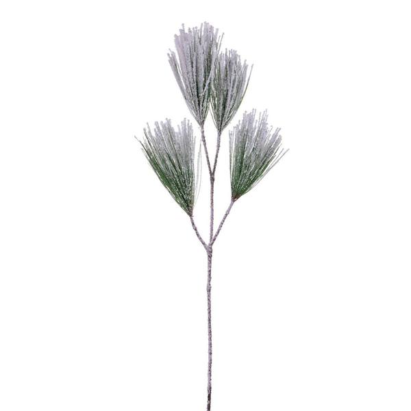 25" Artificial Snow Pine Needle Spray Christmas Decoration (3 Pack)