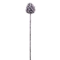 Vickerman 27" Artificial Glitter Snow Pinecone (4 pack)