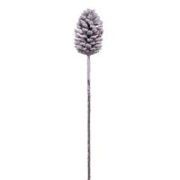 Vickerman 28.5" Artificial Grand Glitter Artificial Snow Pinecone (3 pack)