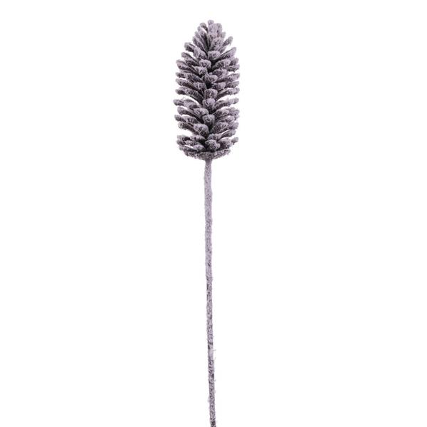 30" Artificial Glitter Snow Pinecone (2 pack)