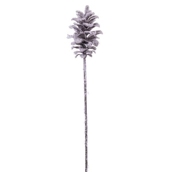 29" Artificial Grand Glitter Snow Pinecone (3 pack)
