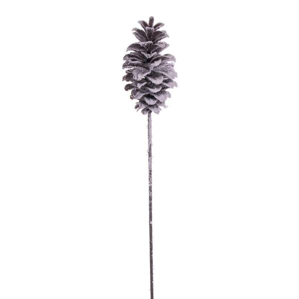 31" Artificial Grand Glitter Artificial Snow Pinecone (2 pack)