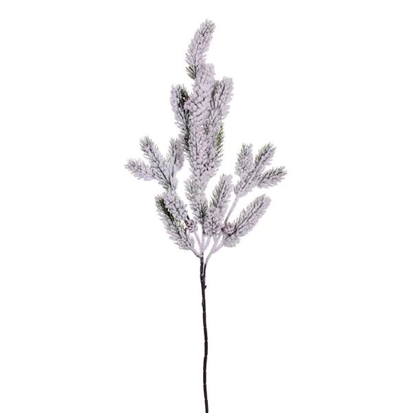 25.5" White Snowy Dogwood Leaf Spray (3 pack)