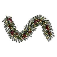 Vickerman 6' x 14" Artificial Berry Mixed Pine Cone Garland Unlit