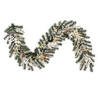 Vickerman 6' x 14" Artificial Frosted Berry Mixed Pine Cone Garland