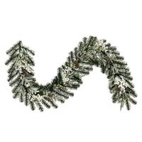 Vickerman 6' x 14" Artificial Frosted Berry Mixed Pine Cone Garland