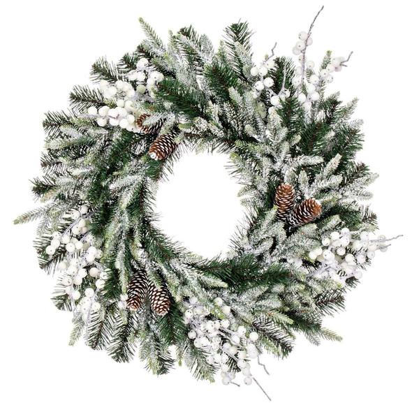 24" Artificial Frosted Mix Berry Pine