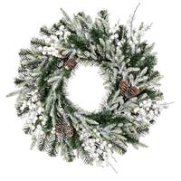 Vickerman 24" Artificial Frosted Mix Berry Pine