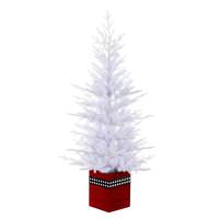 Vickerman 4' x 30" Potted White Fraser Fir 478 Tips