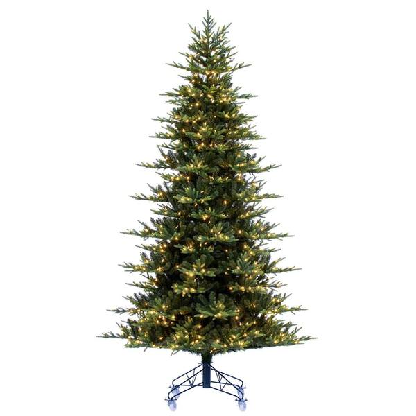 12' x 74" Artificial Vermont Fraser Fir 1650 Warm White Mini LED Lights