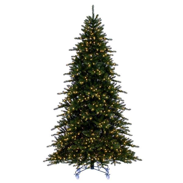 10' x 67" Artificial Bavarian Pine Unlit 1350 Warm White Mini Lights