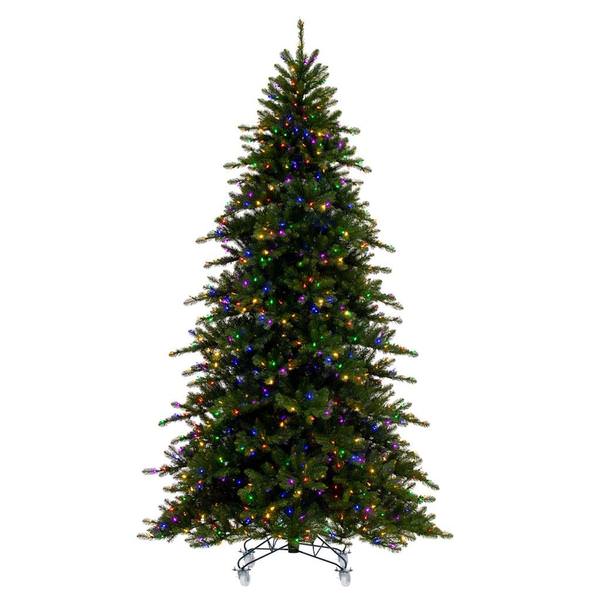 10' x 67" Artificial Bavarian Pine Unlit 1350 Multi-Colored Mini Lights