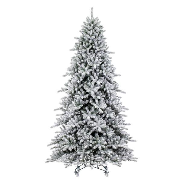 12' x 74" Artificial Flocked Bavarian Pine Unlit