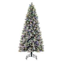 Vickerman 7.5' x 46" Artificial Flocked Jackson Pine 750 Dura-Lit® Multi-Colored Mini Lights