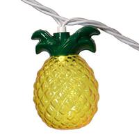 Vickerman 8' 10 Light White Wire Pineapple LED String Set