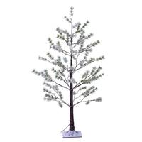 Vickerman 4' LED Warm White Artificial Frosted Green Mini Pine 