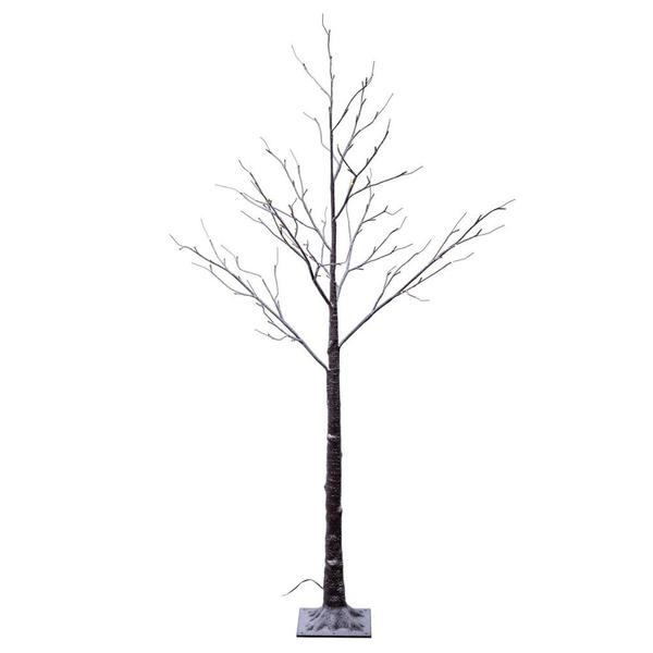 6' LED Warm White Artificial Brown Twig Tree