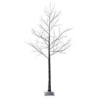 Vickerman 8' LED Warm White Artificial Brown Twig Tree