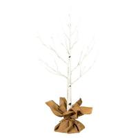 Vickerman 3' LED Warm White Artificial Birch Twig Tree