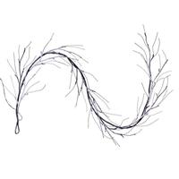 Vickerman 6' LED Warm White Battery Operated Artificial Frosted Brown Twig Tree