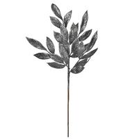 Vickerman 22" Pewter Glitter BayLeaf Spray (12 Pack)