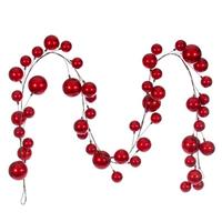 Vickerman 10' Red Candy Ball Branch Wire Garland