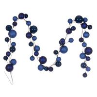Vickerman 10' Midnight Blue Assorted Ball Branch Wire Garland