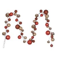 Vickerman 10' Champagne / Rose Assorted Ball Branch Wire Garland