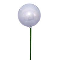 Vickerman 3" x 18" Silver Pearl Ball UV Coated Stick (12 Pack)