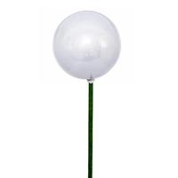 Vickerman 3" x 18" White Pearl Ball UV Coated Stick (12 Pack)