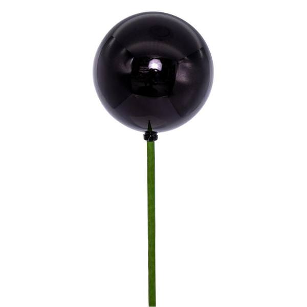 3" x 18" Black Pearl Ball UV Coated Stick (12 Pack)