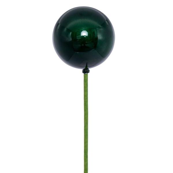 3" x 18" Midnight Green Pearl Ball UV Coated Stick (12 Pack)