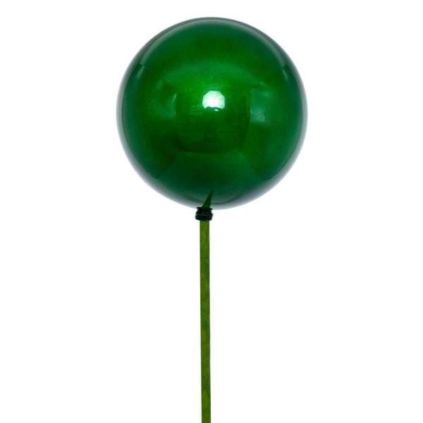3" x 18" Green Pearl Ball Stick UV Coated (12 Pack)