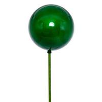 Vickerman 3" x 18" Green Pearl Ball Stick UV Coated (12 Pack)