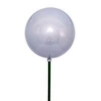 Vickerman 4" x 18" Silver Pearl Ball UV Coated Stick (6 Pack)