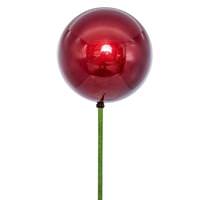 Vickerman 4" x 18" Wine Pearl Ball UV Coated Stick (6 Pack)