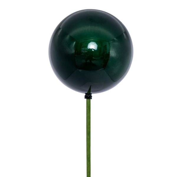 4" x 18" Midnight Green Pearl Ball UV Coated Stick (6 Pack)