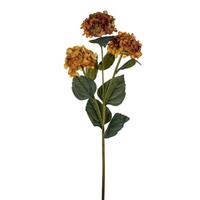 Vickerman 33" Artificial Golden Yellow Hydrangea Three Flower Heads Spray (2 Pack)