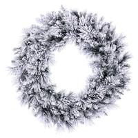 Vickerman 36" Flocked Jackson Pine Wreath Unlit