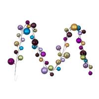 Vickerman 10' Multi-Colored Assorted Ball Branch Wire Garland