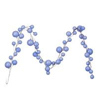 Vickerman 10' Periwinkle Pearl Branch Ball Wire Garland