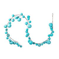 Vickerman 10' Baby Blue Pearl Branch Ball Wire Garland